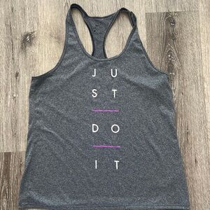 Gray Nike dri-fit tank. Size large. EUC